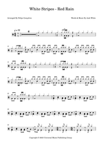 Red Rain - The White Stripes drum sheet music