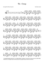 Creep - TLC drum sheet music
