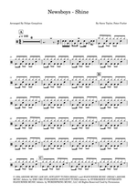 Shine - Newsboys drum sheet music