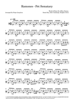 Pet Sematary - Ramones drum sheet music