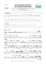 If You Tolerate This Your Children Will Be Next - Manic Street Preachers drum sheet music