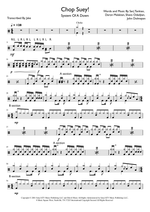 Chop Suey! - System of a Down drum sheet music