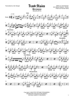 Trash Stains - Microwave drum sheet music