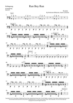 Run Boy Run - Woodkit drum sheet music