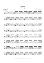Messy - Lola Young drum sheet music