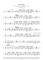As It Was - Harry Styles drum sheet music