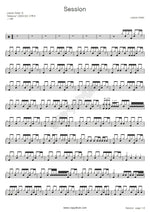 Session Linkin Park Full Drum Transcription / Drum Sheet Music COPYDRUM