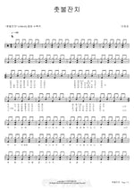 Candlelight Party (촛불잔치) Lee Jaeyoung (이재영) Full Drum Transcription / Drum Sheet Music COPYDRUM