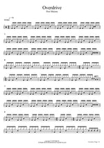 Overdrive Post Malone Full Drum Transcription / Drum Sheet Music COPYDRUM