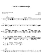 You're All I've Got Tonight The Cars Full Drum Transcription / Drum Sheet Music Jaslow Drum Sheets