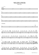 WILDFLOWER Billie Eilish Full Drum Transcription / Drum Sheet Music COPYDRUM