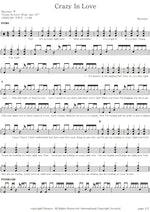 Crazy in Love (feat. Jay Z) Beyoncé Full Drum Transcription / Drum Sheet Music COPYDRUM