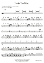 Make You Mine Public Full Drum Transcription / Drum Sheet Music COPYDRUM