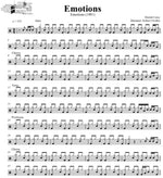 Emotions Mariah Carey Full Drum Transcription / Drum Sheet Music DrumSetSheetMusic.com