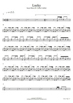 Lucky (feat. Colbie Caillat) Jason Mraz Full Drum Transcription / Drum Sheet Music COPYDRUM