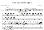 Marta Tiene un Marcapasos Hombres G Full Drum Transcription / Drum Sheet Music Franki Bio