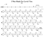 I Was Made for Lovin' You Kiss Full Drum Transcription / Drum Sheet Music Cyril Mayer