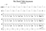 We Don't Talk Anymore (feat. Selena Gomez) Charlie Puth Full Drum Transcription / Drum Sheet Music Cyril Mayer