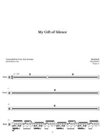 My Gift of Silence Blackfield Full Drum Transcription / Drum Sheet Music Jaslow Drum Sheets