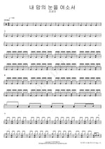 Open the Eyes of My Heart (내 맘의 눈을 여소서) Jo Sung Mo (조성모) Full Drum Transcription / Drum Sheet Music COPYDRUM