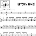 Uptown Funk (feat. Bruno Mars) Mark Ronson Full Drum Transcription / Drum Sheet Music OnlineDrummer.com