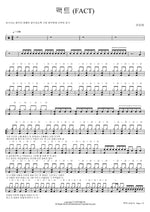 Fact (팩트 (FACT)) Koyote (코요태) Full Drum Transcription / Drum Sheet Music COPYDRUM