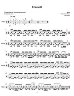 Freewill Rush Full Drum Transcription / Drum Sheet Music Jaslow Drum Sheets