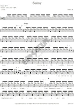 Sunny Boney M. Full Drum Transcription / Drum Sheet Music COPYDRUM