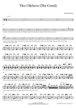 This I Believe (The Creed) (Live) Hillsong Worship Full Drum Transcription / Drum Sheet Music COPYDRUM