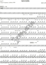 New Born Muse Full Drum Transcription / Drum Sheet Music COPYDRUM
