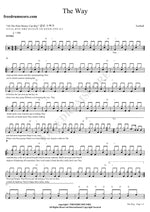 The Way Fastball Full Drum Transcription / Drum Sheet Music COPYDRUM