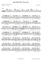 Just the Way You Are Babara Mendes Full Drum Transcription / Drum Sheet Music COPYDRUM