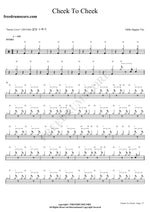 Cheek To Cheek Eddie Higgins Trio Full Drum Transcription / Drum Sheet Music COPYDRUM
