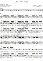 One More Night Maroon 5 Full Drum Transcription / Drum Sheet Music COPYDRUM