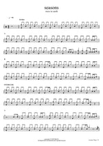 seasons wave to earth Full Drum Transcription / Drum Sheet Music COPYDRUM