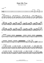 Hate Me Too From Ashes To New Full Drum Transcription / Drum Sheet Music COPYDRUM