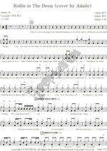Rolling in the Deep (Adele Cover) Adalie Full Drum Transcription / Drum Sheet Music COPYDRUM