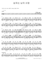 Overflowing Love of the Lord (넘치는 님의 사랑) Namgoong Ok Bun (남궁옥분) Full Drum Transcription / Drum Sheet Music COPYDRUM