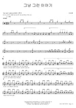 Just a Story Like That (그냥 그런 이야기) Lee Seunghwan (이승환) Full Drum Transcription / Drum Sheet Music COPYDRUM