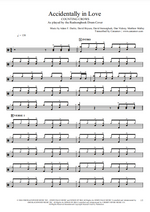Accidentally in Love Counting Crows Full Drum Transcription / Drum Sheet Music Realsongbook