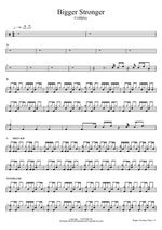 Bigger Stronger Coldplay Full Drum Transcription / Drum Sheet Music COPYDRUM