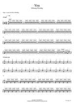 You Hillsong Worship Full Drum Transcription / Drum Sheet Music COPYDRUM