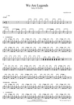 We Are Legends - Valley of Wolves drum sheet music