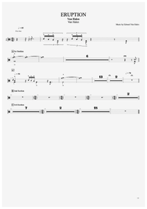 Eruption - Van Halen - Full Drum Transcription / Drum Sheet Music - AriaMus.com