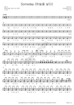 Someday (Fly to the Sky) (Someday (하늘을 날다)) Sohyang (소향) Full Drum Transcription / Drum Sheet Music COPYDRUM