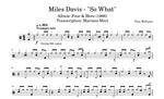 So What Miles Davis Selection Drum Transcription / Drum Sheet Music Mari_DrumTranscriptions