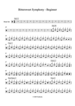 Bitter Sweet Symphony - The Verve drum sheet music