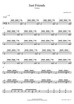 Just Friends - Victory drum sheet music