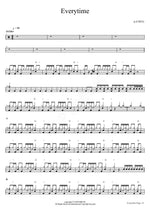 Everytime þ (CHEN) Full Drum Transcription / Drum Sheet Music COPYDRUM