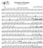 Forester (Лесник) Korol i Shut (Король и Шут) Full Drum Transcription / Drum Sheet Music DrumSetSheetMusic.com
